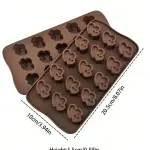 1pc Double heart silicone mould