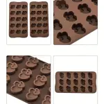 1pc Double heart silicone mould