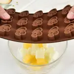 1pc Double heart silicone mould