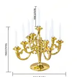 1set Vintage Candle Holder With Candles For Birthday Cake Baking Decoration
