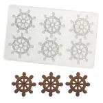 6 Cavity Wheel Chocolate Garnish Mould