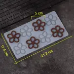 8 Cavity Flower Chocolate Garnish Silicone Mould