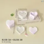 heart shape storage box with lid silicone mould (small size )