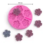 6 CAVITY CHERRY BLOSSOM SILICONE MOULD