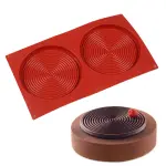 2 cavity Large spiral chocolate garnish mould