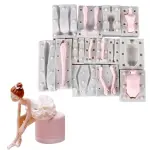 7 Pieces Fondant Doll Body mould 3D Arm and Leg Cake Silicone Mould set
