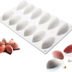 12 Cavity Quenelle Silicone Mould