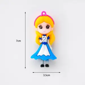 Cute Alice Doll Silicone Pendant Charm