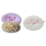 Oval Flower Brooch Silicone mould
