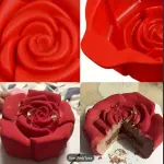 3D rose shape Entremet Silicone mould