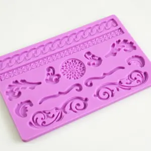 Baroque theme cake decoration silicone mould
