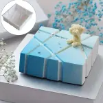 Square geometry lined shape Entremet Silicone mould