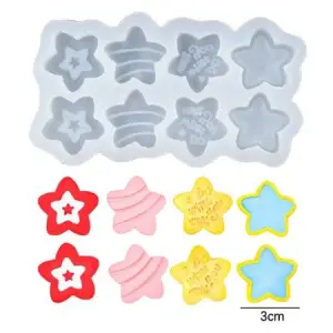 8 Cavity miniature star mould