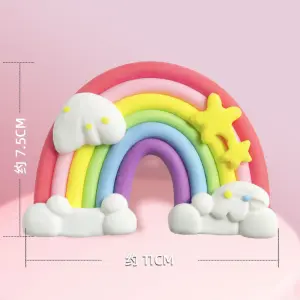 3D Rainbow Clay Cake Toys