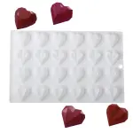 24 Cavity Geometric Heart Silicone Chocolate Mould