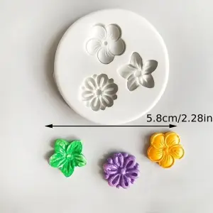 3-Cavity Daisy Flower Silicone Mould