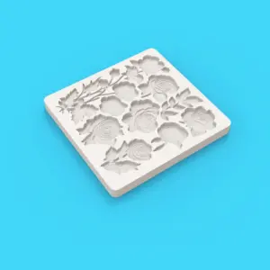 Detailed rose flower silicone mould
