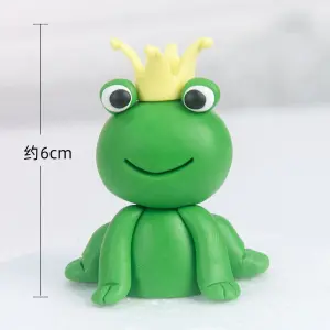 Cute Crown Frog Cake Toys Figurine