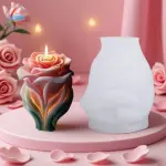 3D Rose Glow Silicone Candle Mould