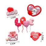 Valentine Love Theme Silicone Craft Charms Set