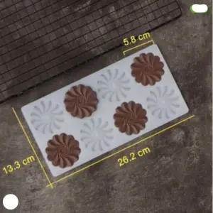 Ruffle Flower Chocolate Garnishing Mould