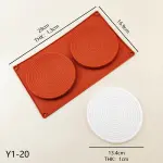 2 cavity Large spiral chocolate garnish mould