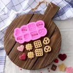 4 pcs ice cream and candy design cutter plunger set