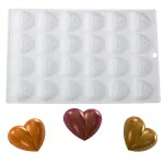 24 Cavity Heart Chocolate Silicone Mould