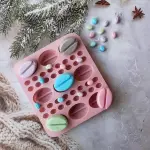 Big Small coffee bean shape silicone mould