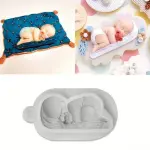 detailed Sleeping Baby silicone mould