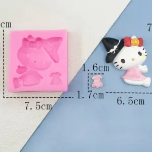 Fresh flower heart dress theme silicone mould