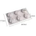 6 Cavity Cloud Silicone Mould