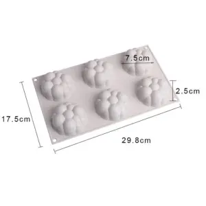 6 Cavity Cloud Silicone Mould