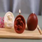 3D Nativity Jesus Family Silicone Candle Mould