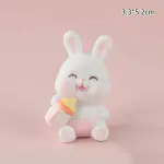 Cute Baby Bunny with Milk Bottle Cake Toys