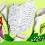 calla Lily and tulip leaf silicone mould