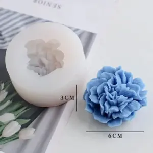 3D Carnation flower Silicone mould style 5