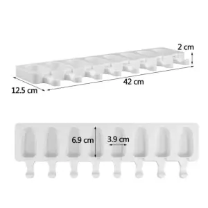 8 cavity Silicone Cakesicle Mould