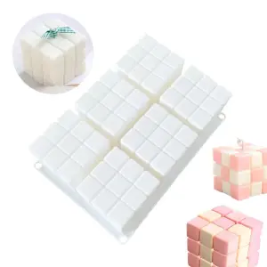 6 Cavity Rubic Cube Silicone Mould