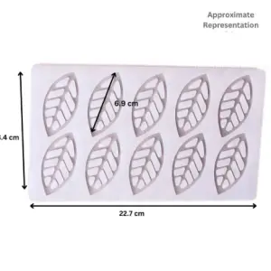 Leaf Shape Chocolate Garnish Mould