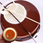Spiral Shape Chocolate Garnish Mould