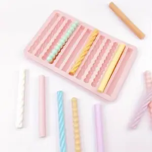 12 EVEN WOVEN LONG BAR SILICONE MOLD ENERGY BAR MAKING CHEESE BAR BAKING CHOCOLATE mould