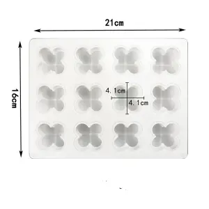 12 Cavity Bubble Silicone Mould for Cakes & Candles