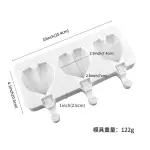 3 Cavity Heart Geometric Cakesicle Silicone Mould