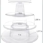 4-Tier Macaron & Cupcake Tower Display Stand