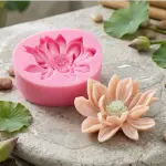 3D lotus flower silicone mould style 3