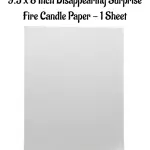 fire paper Fire reveal paper burn away paper ( set of 2 pcs )