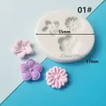 3-Cavity Daisy Flower Silicone Mould