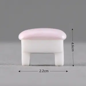 Pink Miniature Stool Decor