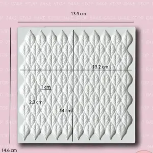 leaf onlay texture mat silicone mould